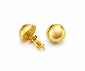Bullet-Shaped Clip Earrings