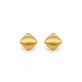 Rhombus-Shaped Clip Earrings