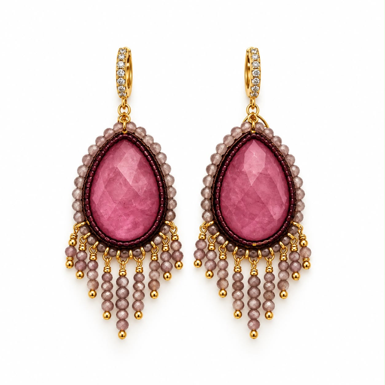 Berry Veil Earrings