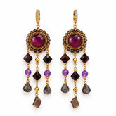 Mulberry Night Earrings