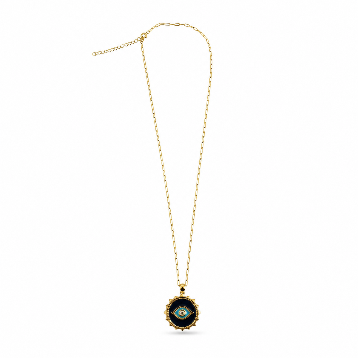 Enamel Eye Necklace