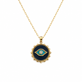 Enamel Eye Necklace