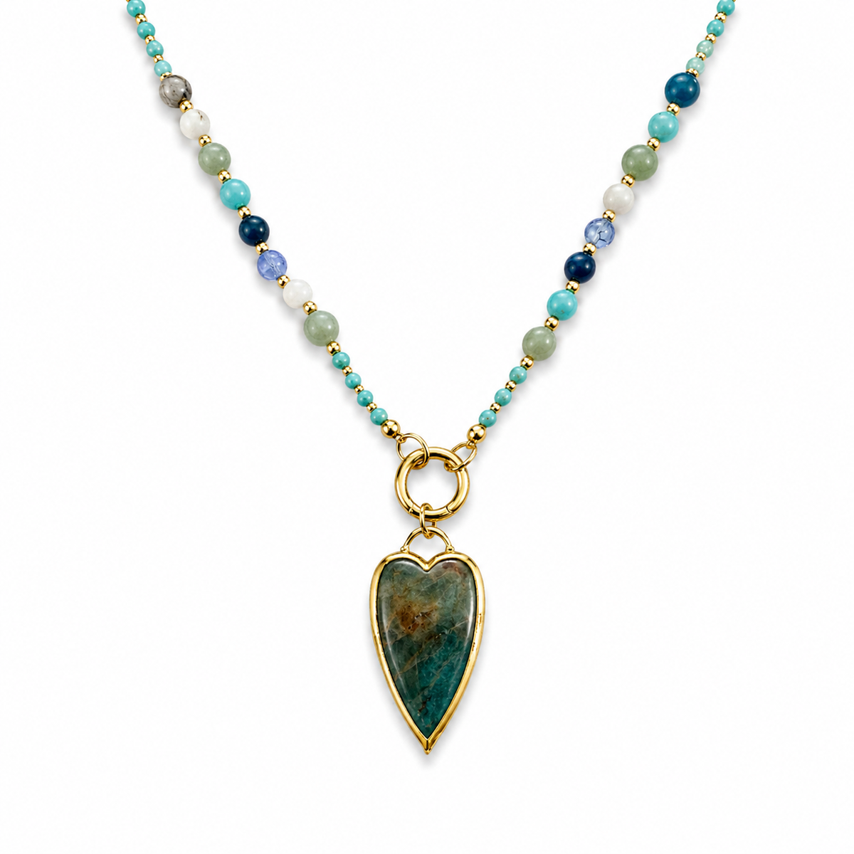 Lagoon Light Heart Necklace