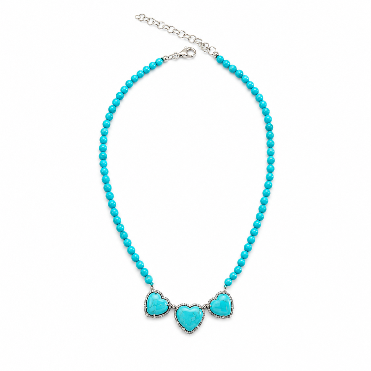 Triple Heart Turquoise Necklace