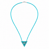 Turquoise Triangle Eye Necklace