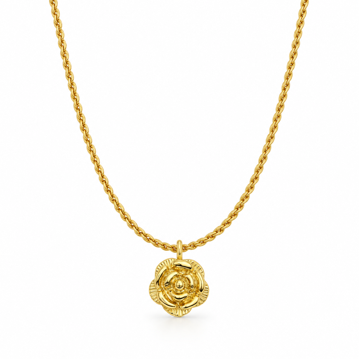 Golden Rose Necklace