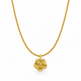 Golden Rose Necklace