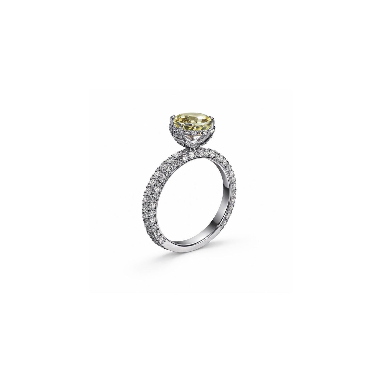 Yellow Scoop Ring
