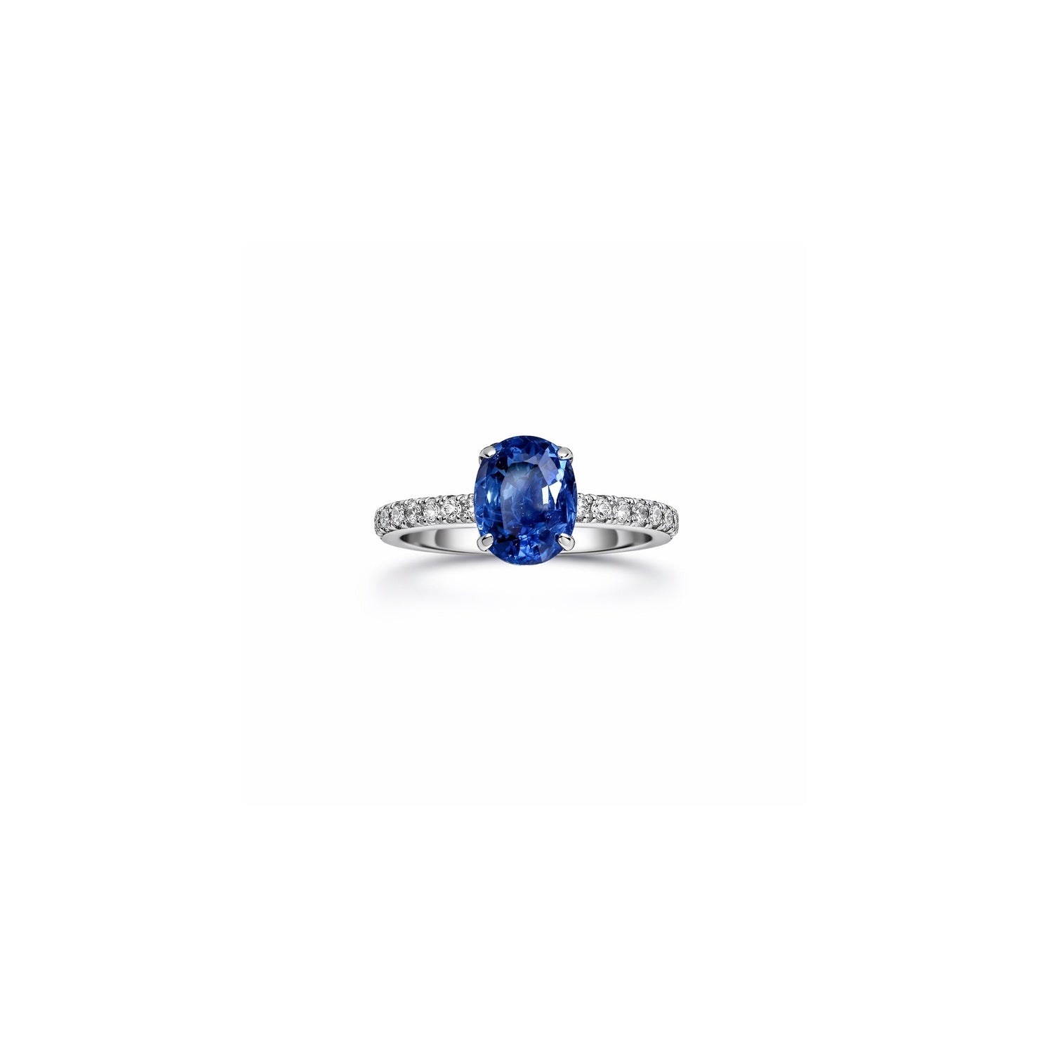 Blue Scoop Ring