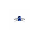 Blue Scoop Ring