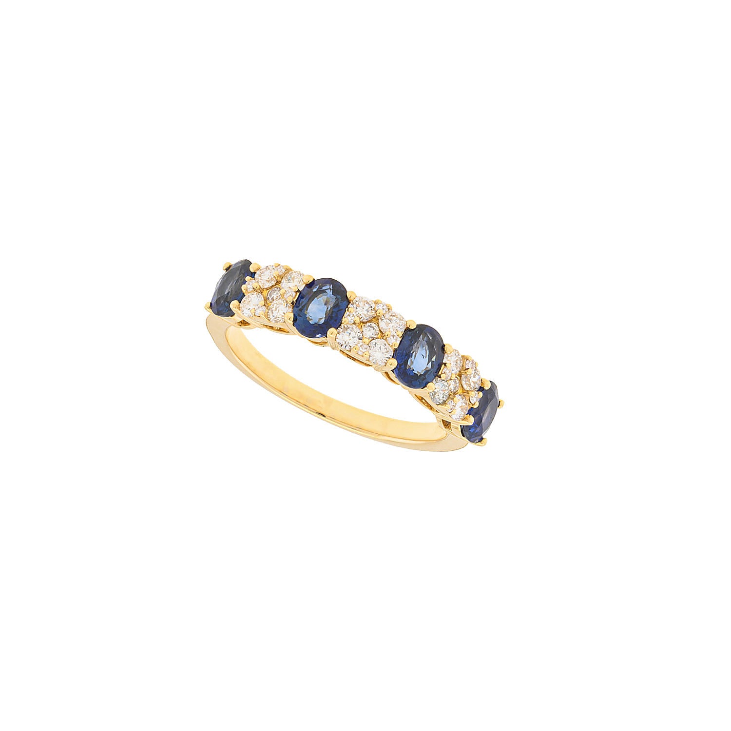 Sapphires and Diamond Eternity Ring