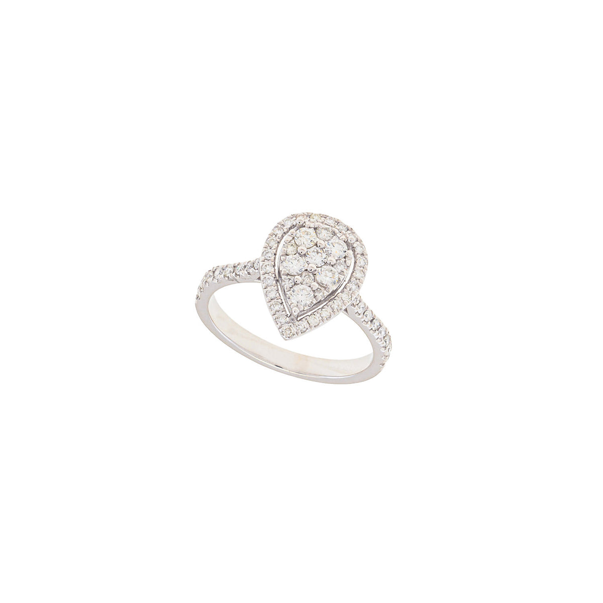 Oasis Pear Diamond Ring
