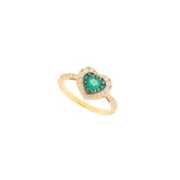 Green Layers of Love Ring