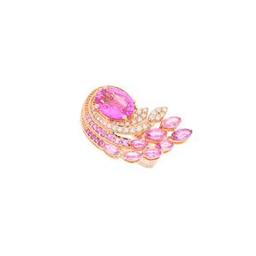 Pink Peacock Ring