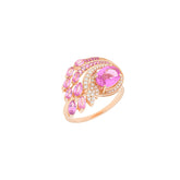 Pink Peacock Ring
