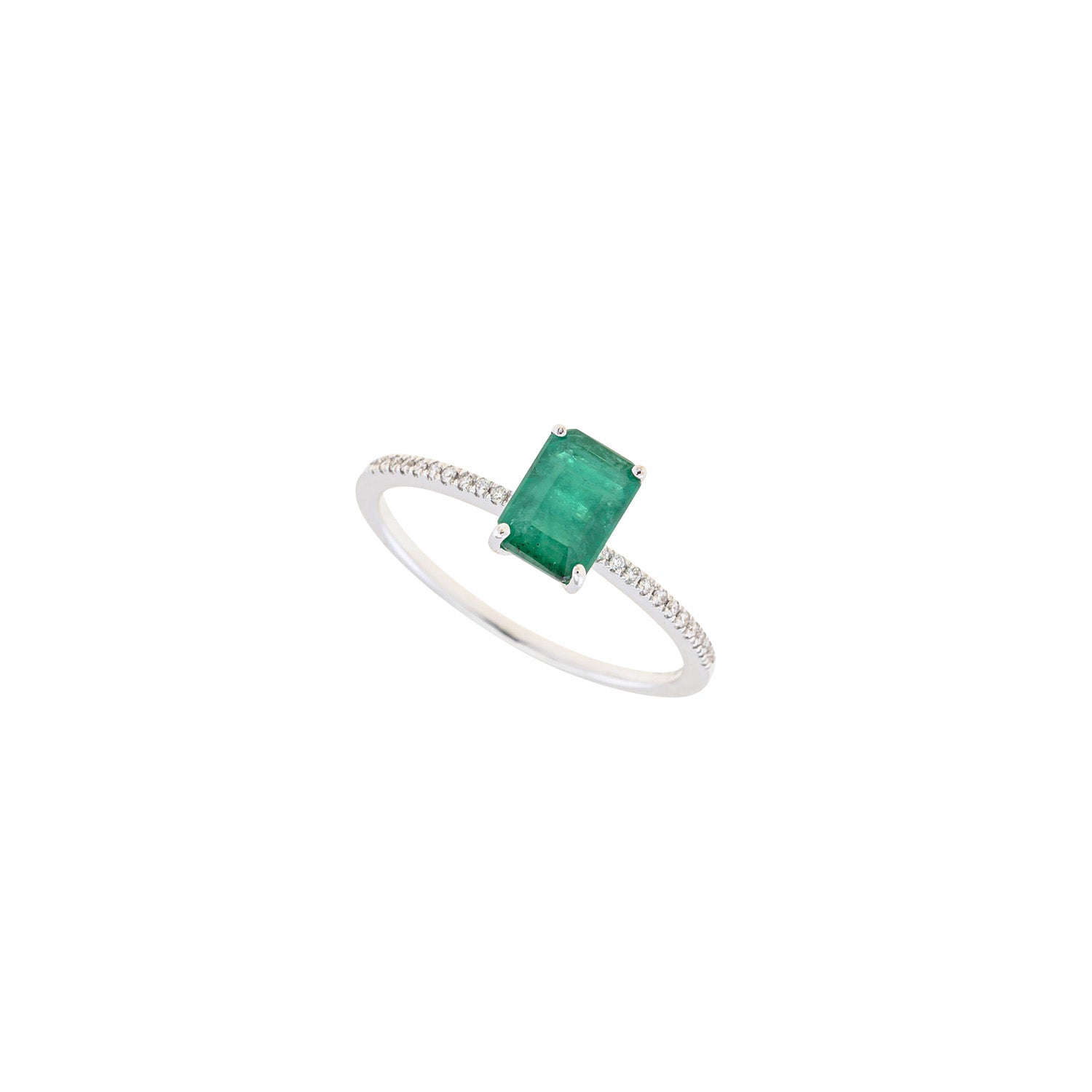 Emerald and Diamond Ring