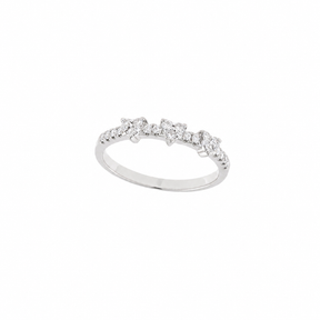 Triple Hearts Diamond Ring