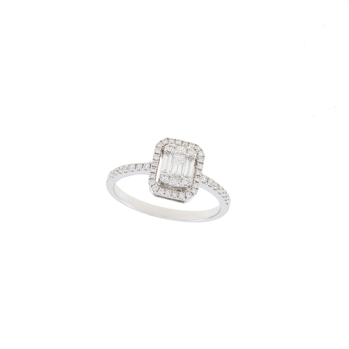 Rectangle Diamond Ring