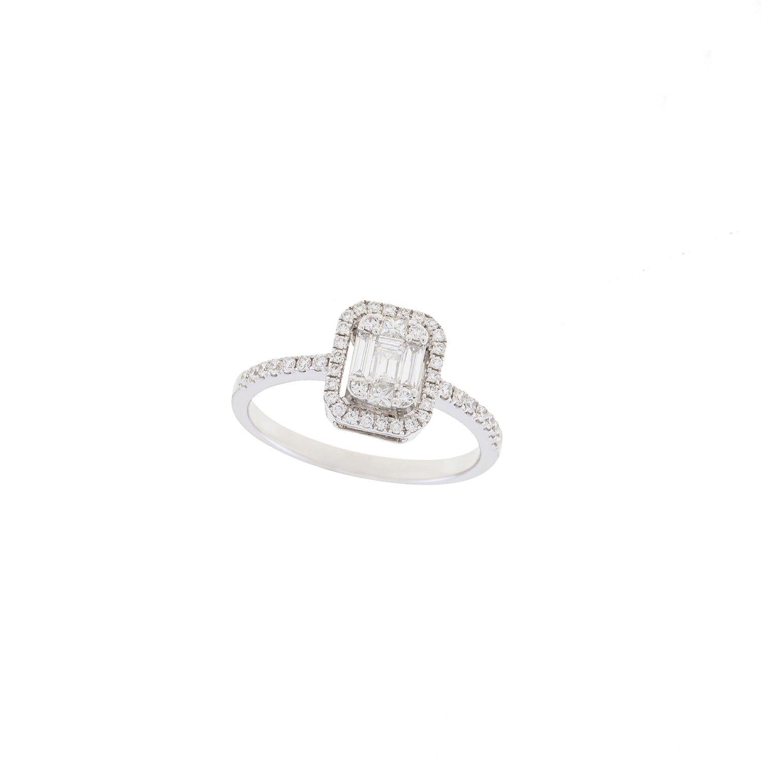 Rectangle Diamond Ring
