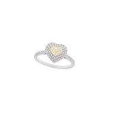 Yellow Heart Diamond Ring