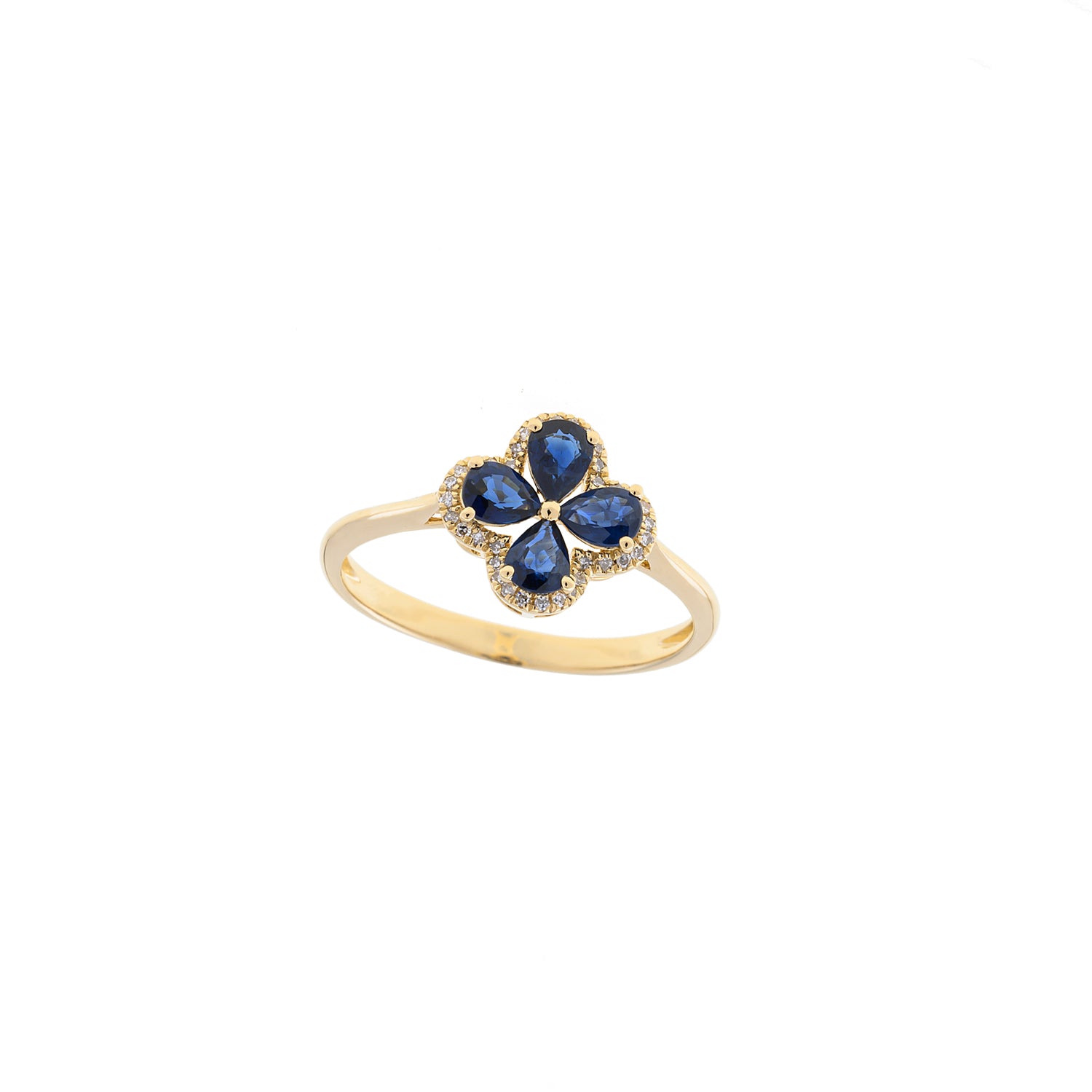 Sapphire Cross Ring