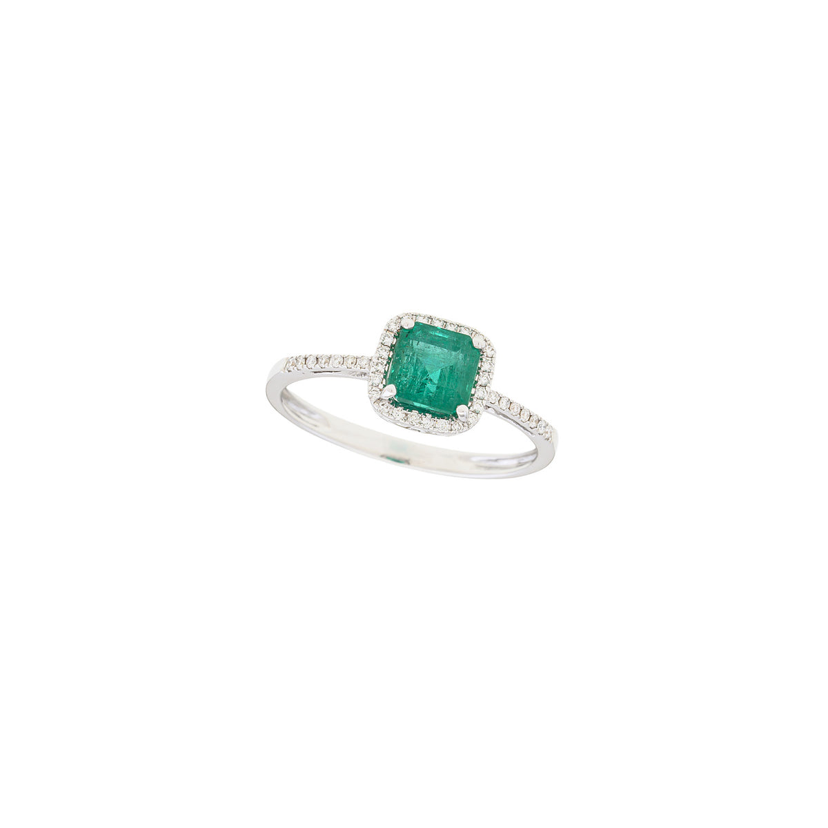Square Emerald Ring