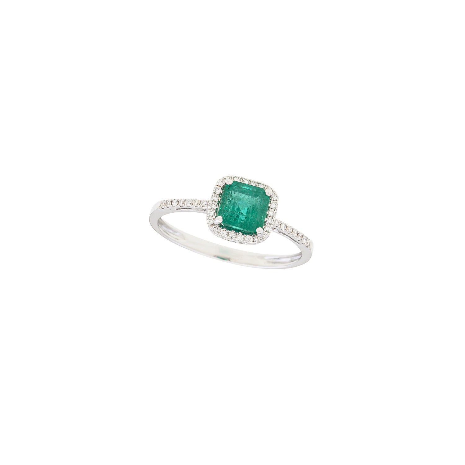 Square Emerald Ring