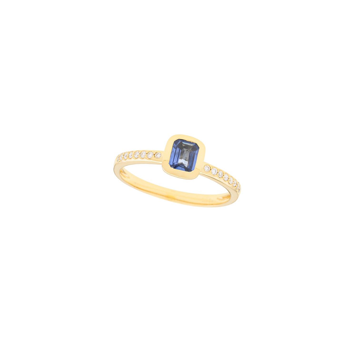 Gold Encapsuled Sapphire Ring