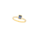Gold Encapsuled Sapphire Ring