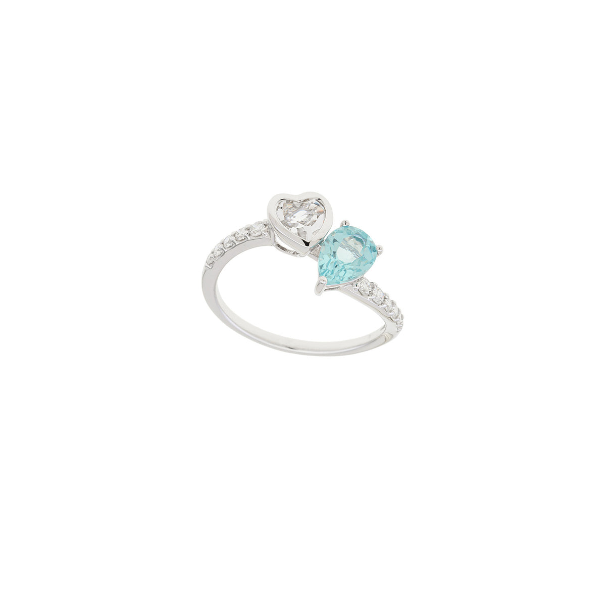 Heart Meets Pear Ring