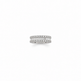 Elegant Baguette and Round Cut Diamond Ring