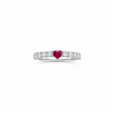 Ruby Heart Eternity Ring