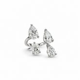 Pear Diamond Open Ring