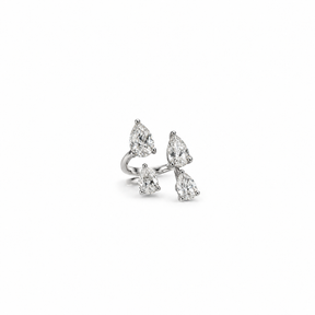 Pear Diamond Open Ring