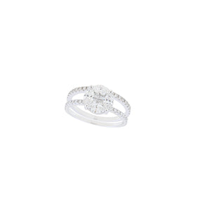 Round Multi Diamond Band Ring