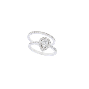 Pear Diamond Band Ring