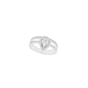 Pear Diamond Band Ring
