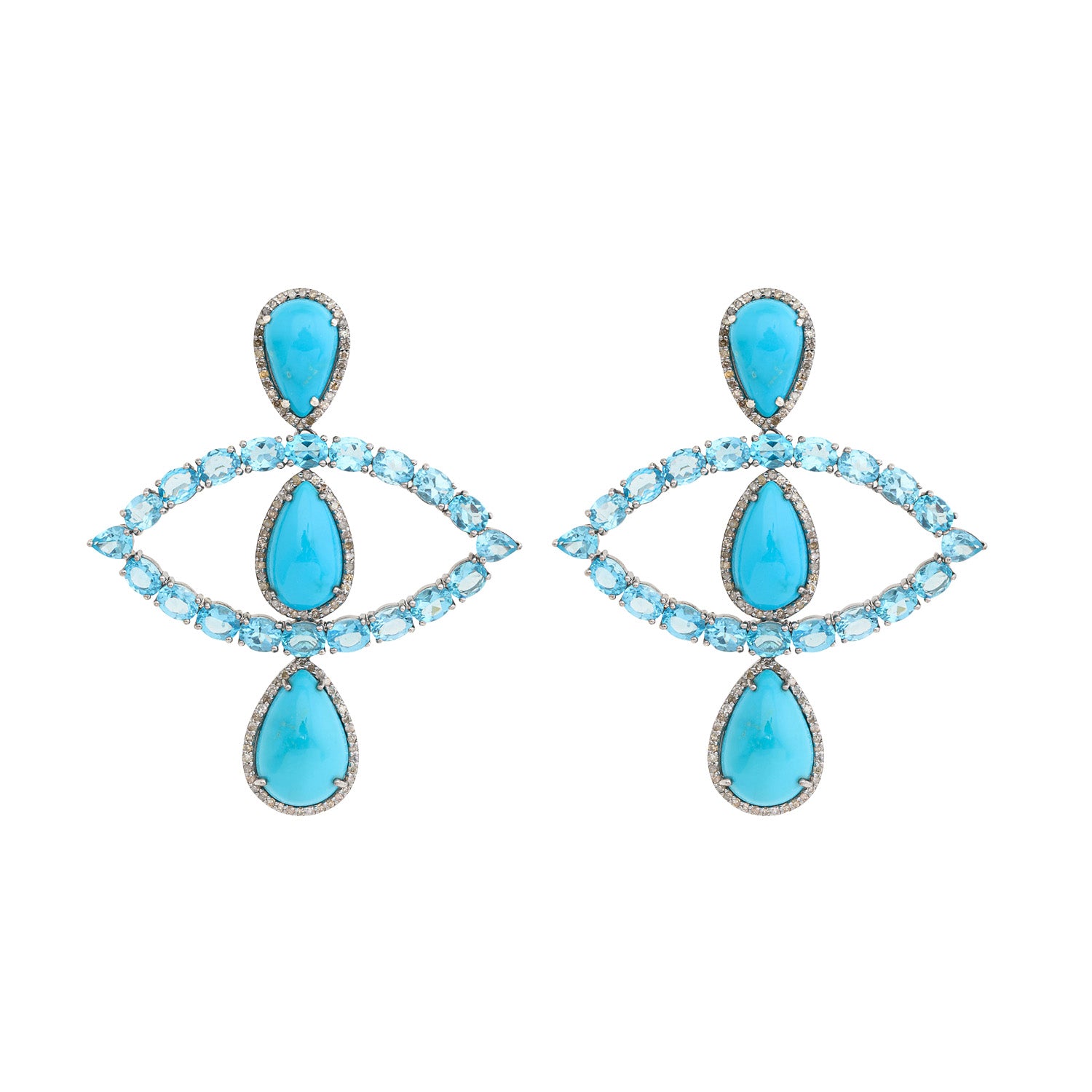 Myconian Blue Eye Earrings