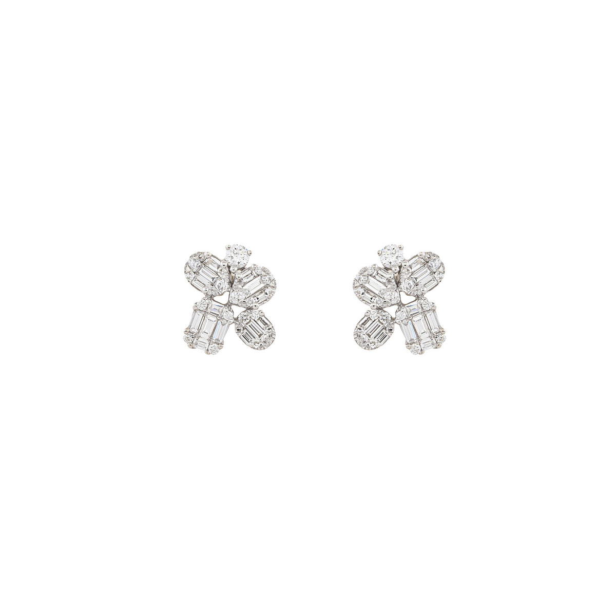 Diamond Cluster Earrings
