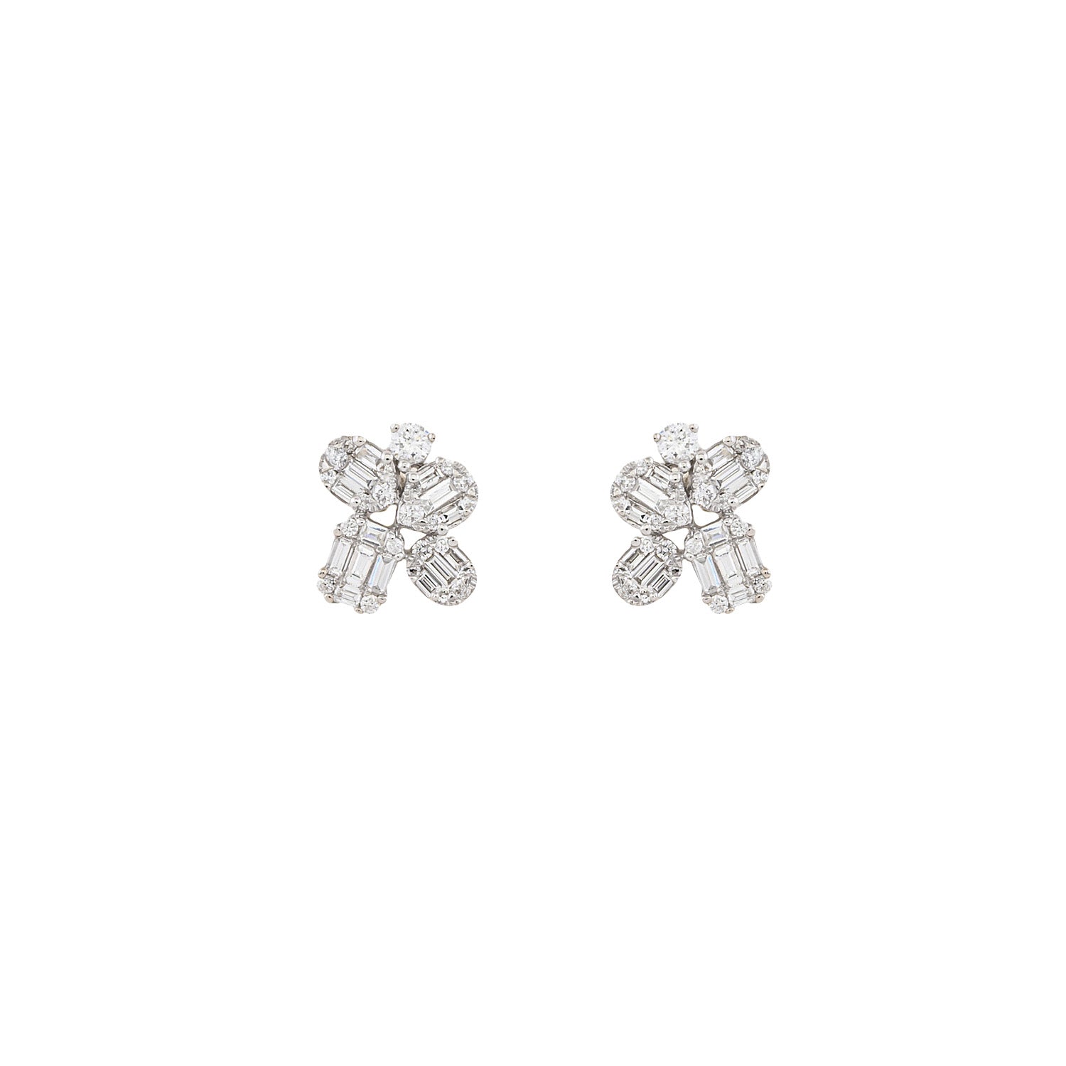 Diamond Cluster Earrings