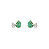Emerald Twin Earrings