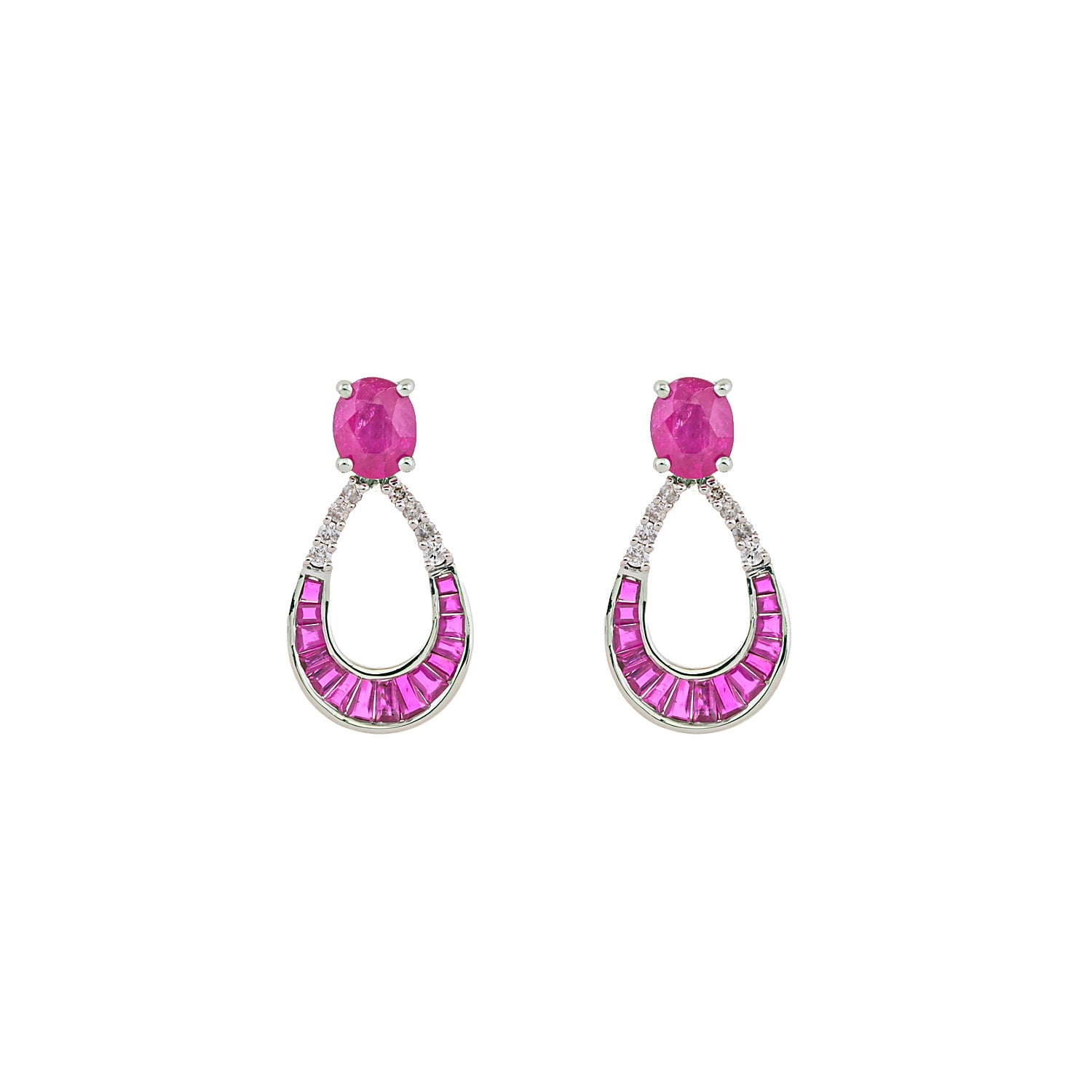 Pavilion Ruby Earrings