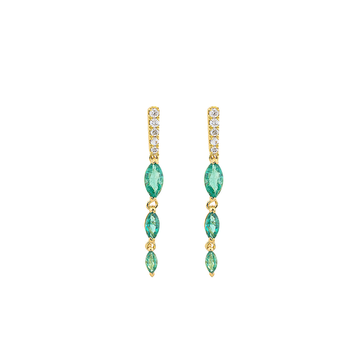 Emerald Drop Earrings