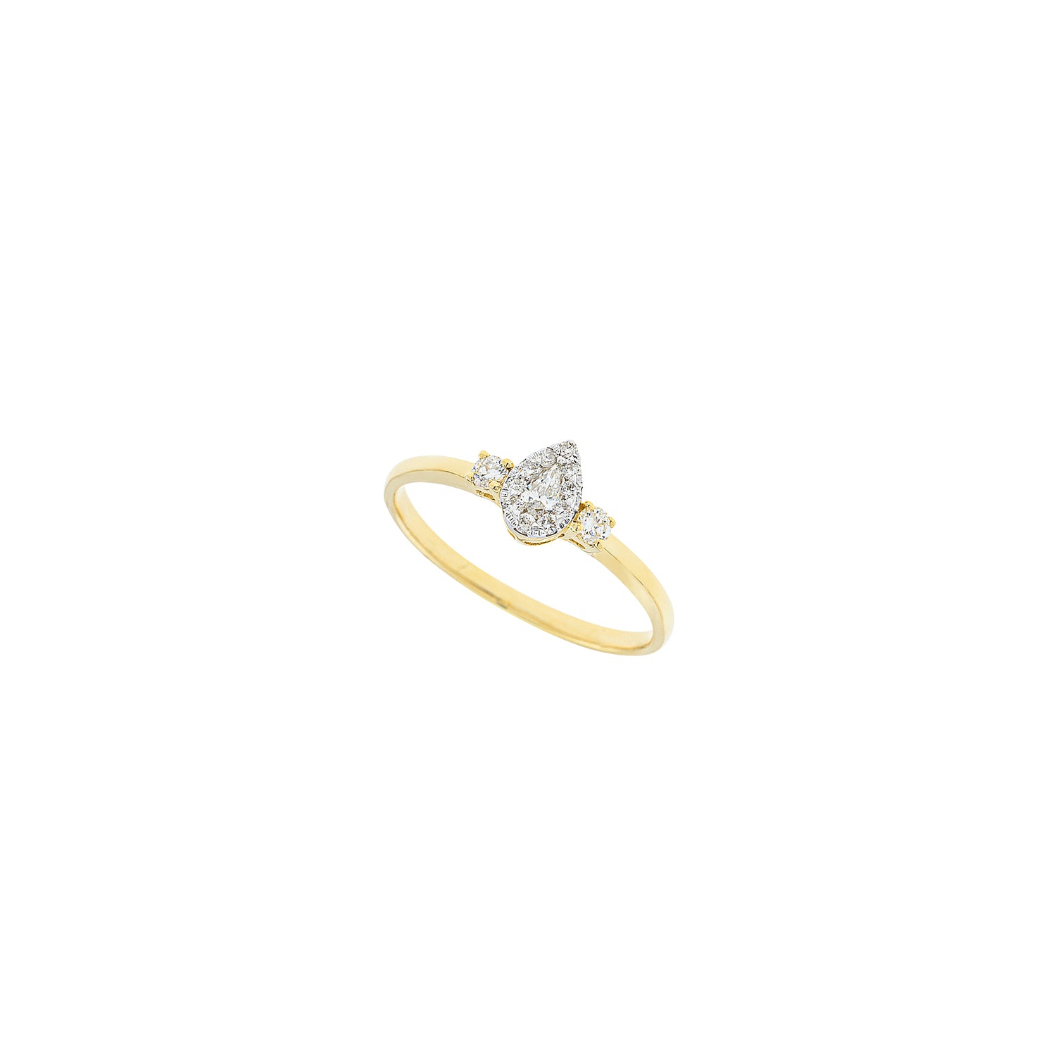 Pear Diamond Sprinkle Ring