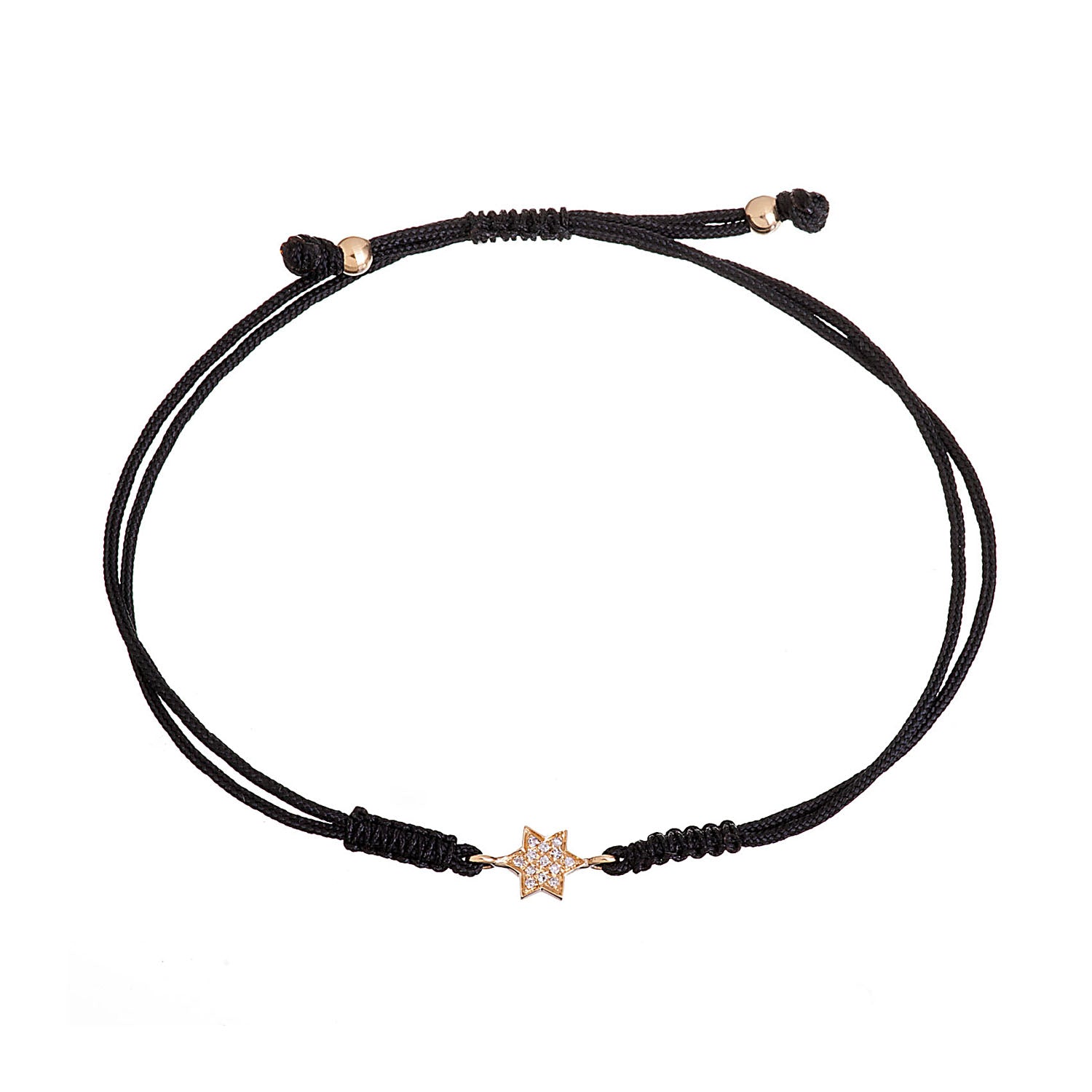 Diamond Star Cord Bracelet