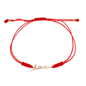 Love bracelet, Cord Bracelet.