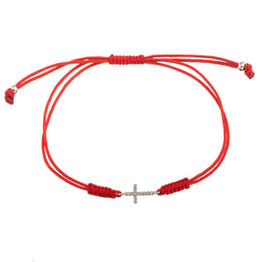 Diamond Cross Bracelet