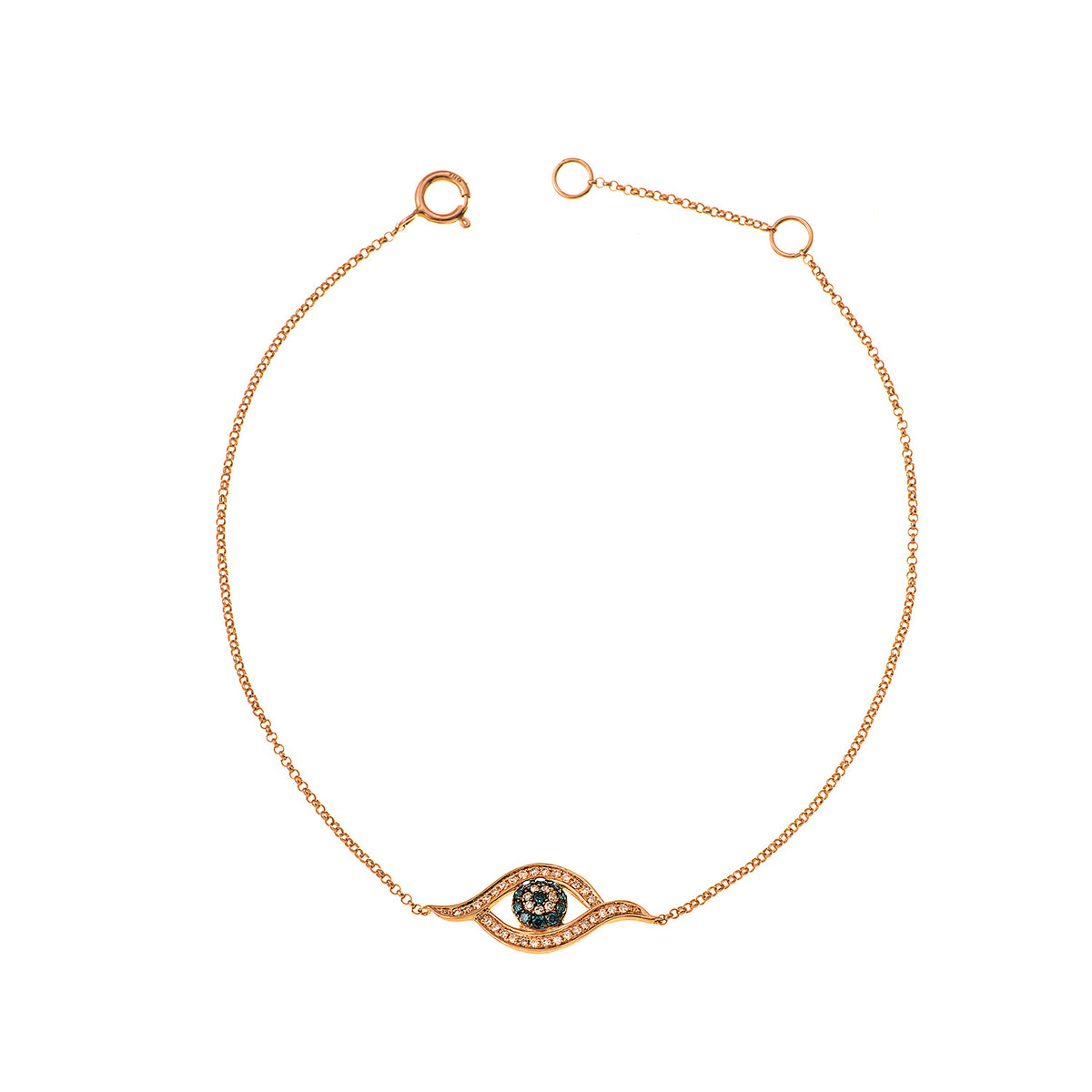 Diamond bracelet. Gold Bracelet. 18k gold bracelet. 14k gold bracelet. Rose Gold Bracelet. Yellow gold bracelet. White Gold Bracelet. Bracelets. Gift Bracelet. Perfect bracelet for present. Precious stone bracelet. Chain Bracelet. Bangle Bracelet. Anatol jewelry. Fine Jewelry. Evil Eye Bracelet. Evil Eye.