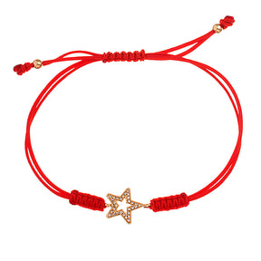 Diamond Star Cord Bracelet