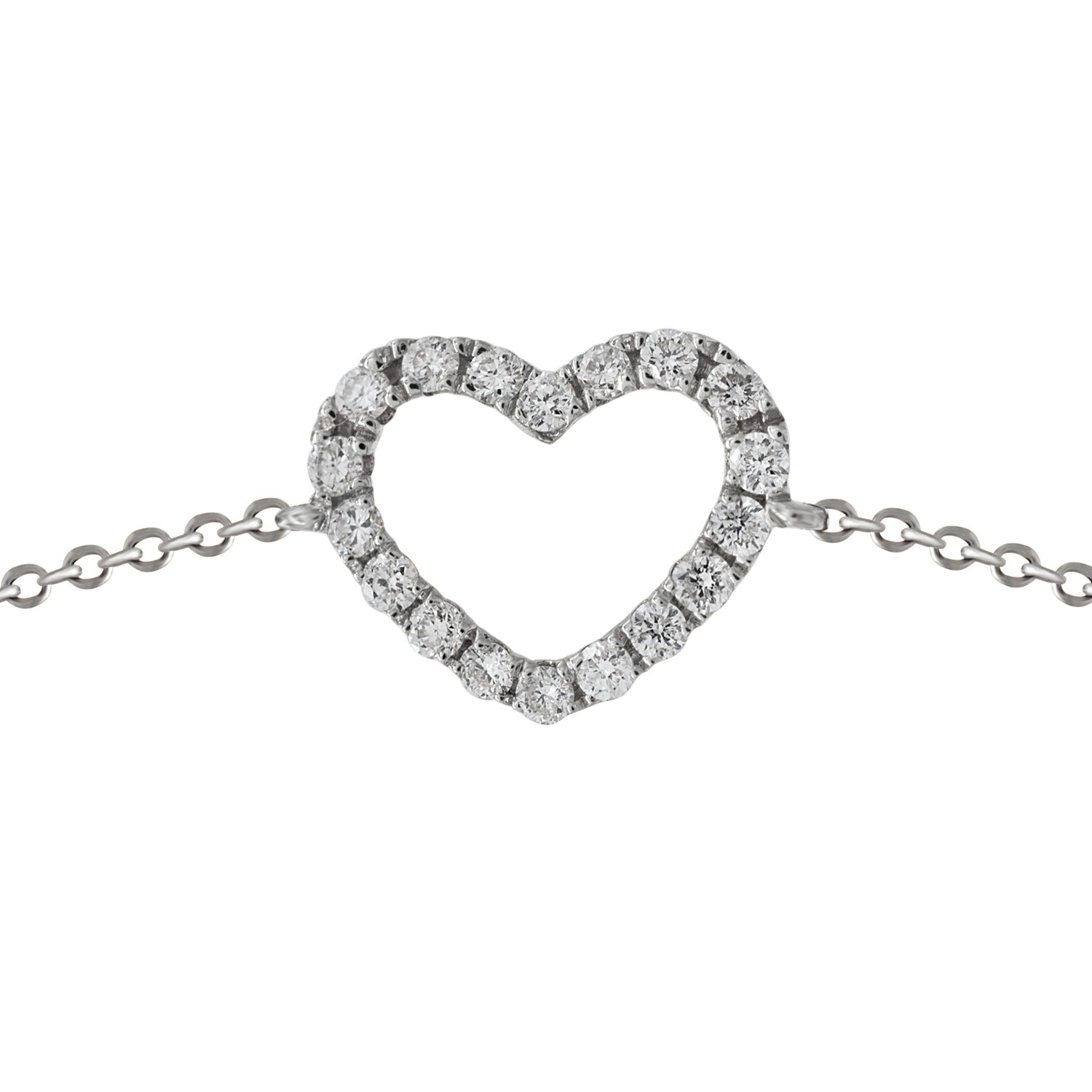 Diamond Heart Bracelet.